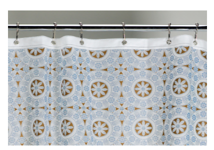  BPA-free Blossoming Shower Curtain