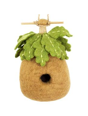  Oak Leaf Bird House for Indoors or Out