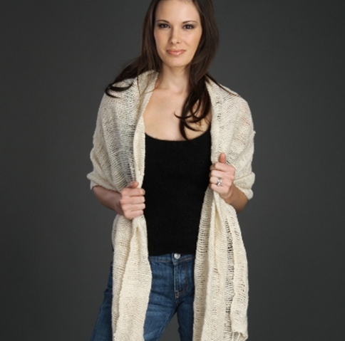  Fair Trade Natural Woven Scarf